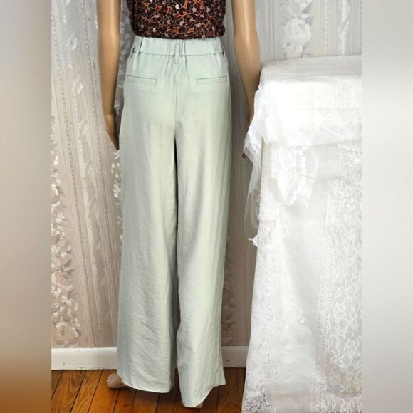 a.new day Linen Dress Pants with Classic Wide-Leg Design NWT - Picture 6 of 7